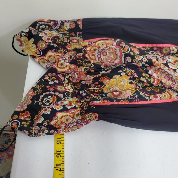 Vintage Boston Proper Womens Y2K Patchwork Babydoll Maxi Dress Size 2 Preppy 90S - Picture 6 of 11